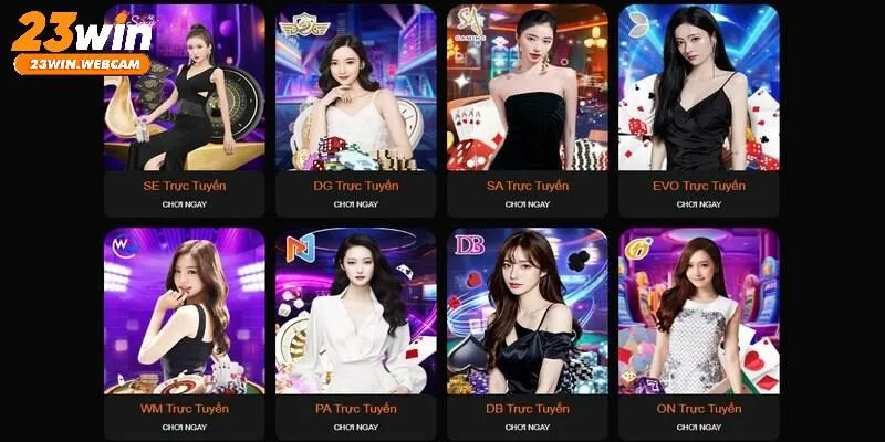 Những sảnh game mini hút khách tai Casino 23WIN