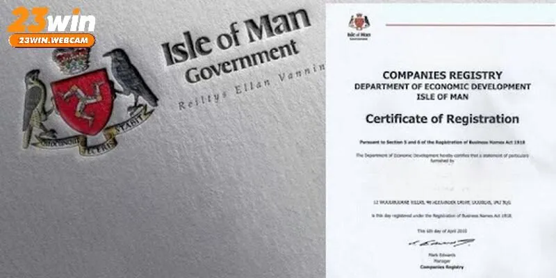 Giấy phép từ Isle of Man