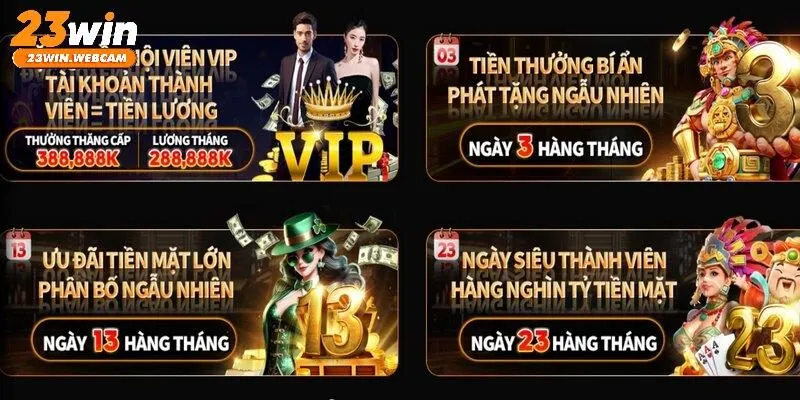 Đa dạng khuyến mãi khi chơi Nổ Hũ 23WIN
