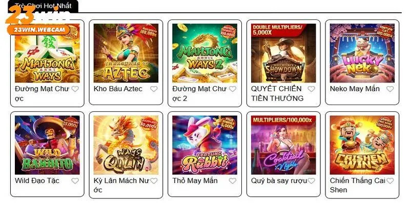 Nổ hũ 23WIN với giải thưởng hấp dẫn