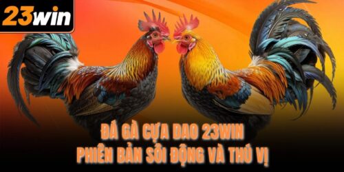 Đá Gà Cựa Dao 23WIN - Phiên Bản Sôi Động Và Thú Vị